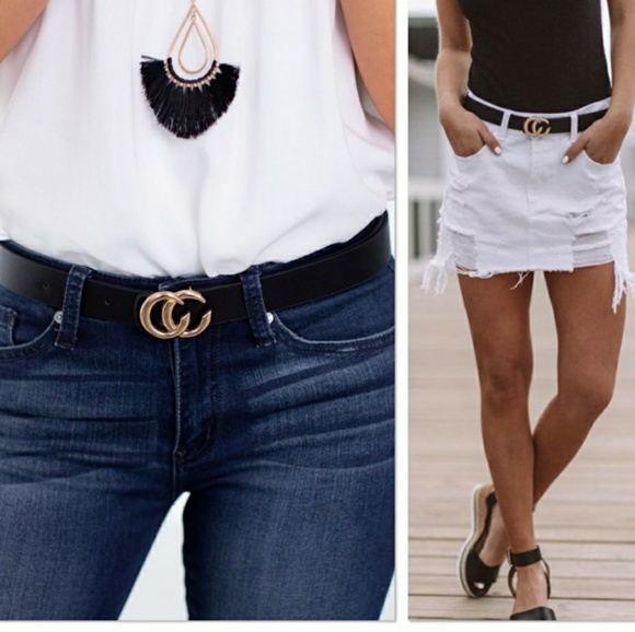 🆕 Black fashion ring C belt - Picture 2 of 6